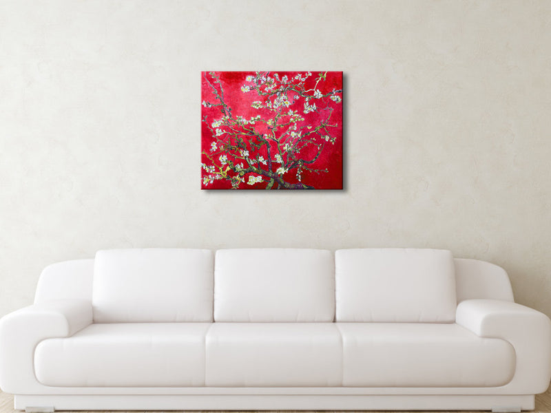 Red Almond Blossom Tree by Van Gogh