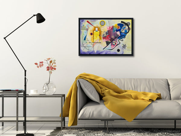 Framed Canvas Wall Art of Yellow-Red-Blue, 1925 by Wassily Kandinsky