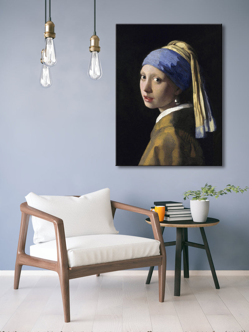 The Girl with a Pearl Earring by Jan Vermeer  Canvas Print