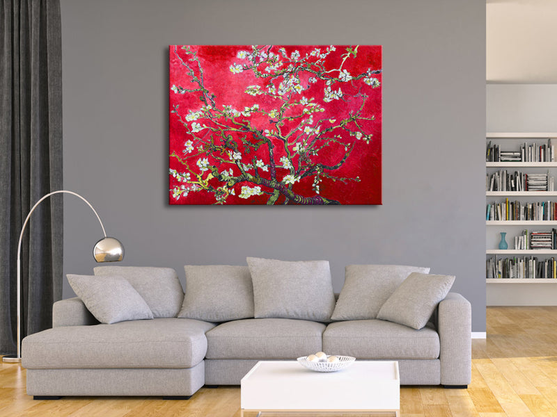 Red Almond Blossom Tree by Van Gogh