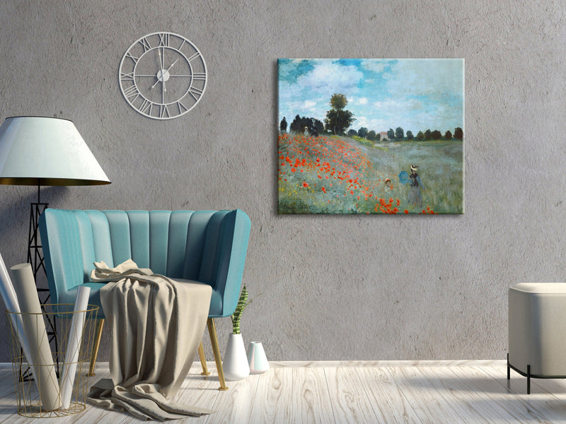 The Poppy Field Near Argenteuil-Canvas Prints