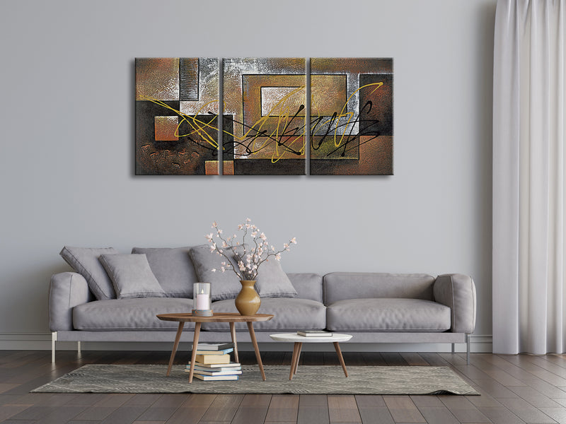 Abstract Brown Landscapes Pictures Canvas Artwork