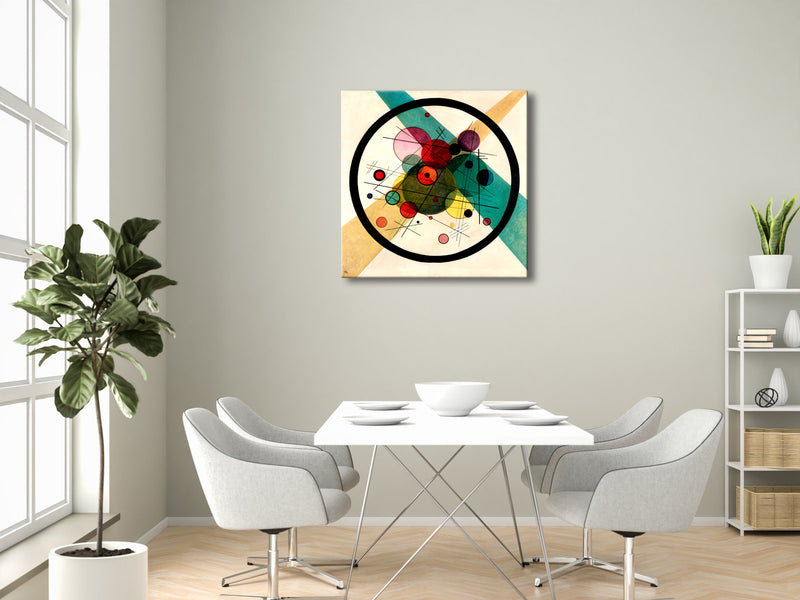Canvas Prints Wall Art of Circles in a Circle, 1923 by Wassily Kandinsky