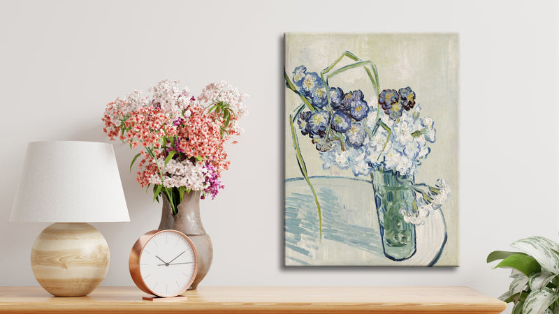 Glass with Carnations Canvas Prints Wall Art of Van Gogh