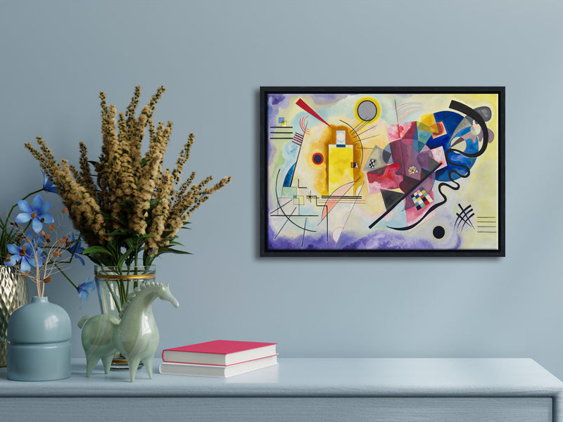 Framed Canvas Wall Art of Yellow-Red-Blue, 1925 by Wassily Kandinsky