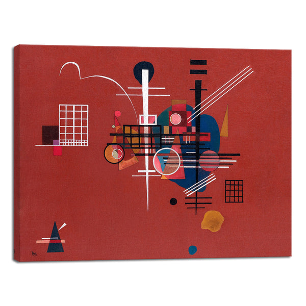 Dull Red,1927 by Wassily Kandinsky Classic Canvas Prints