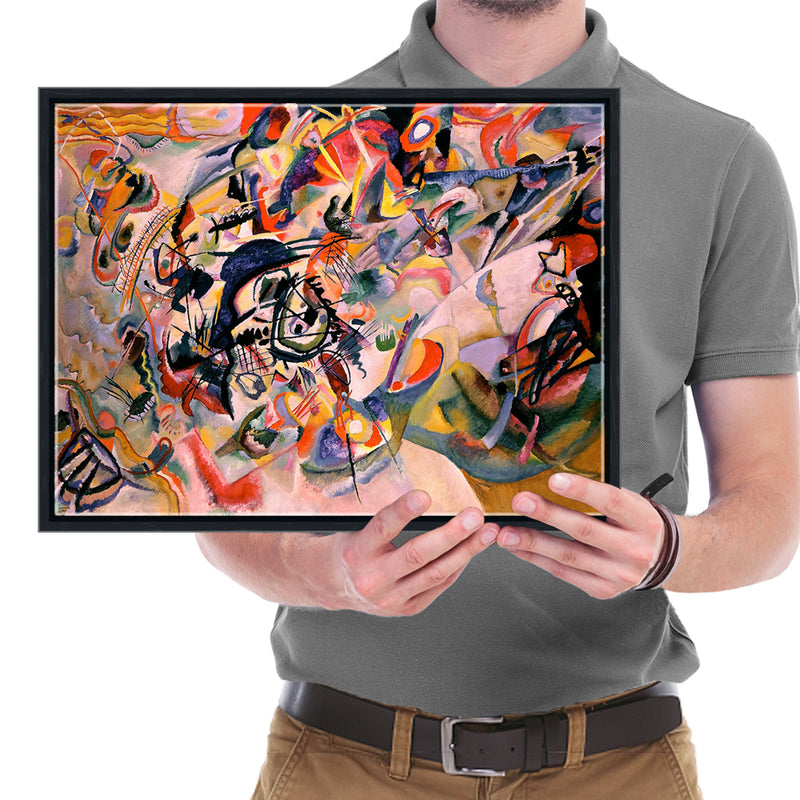 Framed Canvas Wall Art of Composition VII, 1913 by Wassily Kandinsky