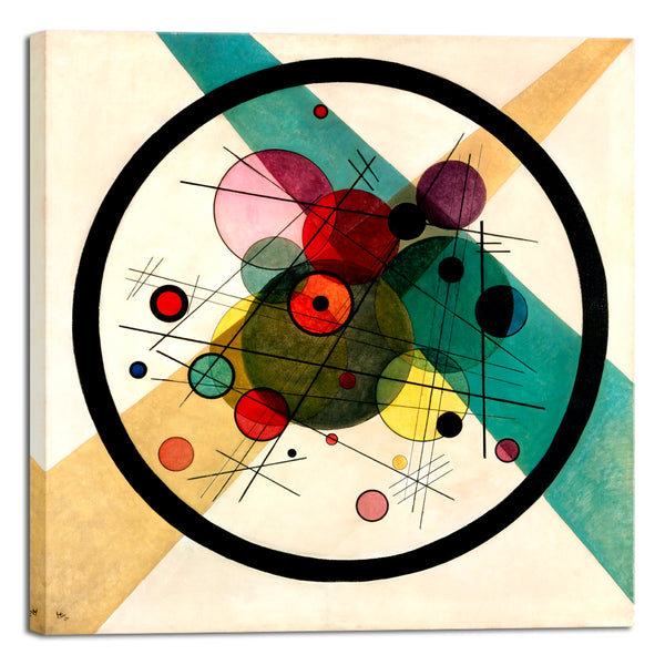 Canvas Prints Wall Art of Circles in a Circle, 1923 by Wassily Kandinsky