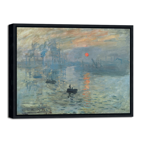 Black Framed Sunrise-Impression Canvas Prints