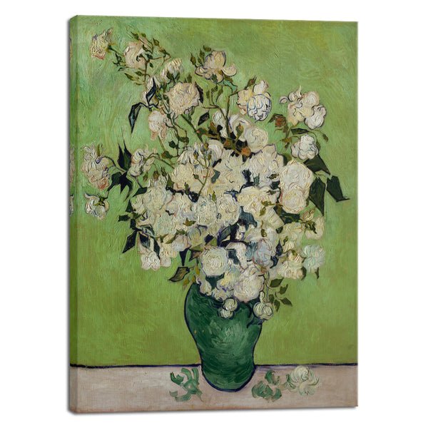 A Vase of Roses Canvas Prints Wall Art by Van Gogh
