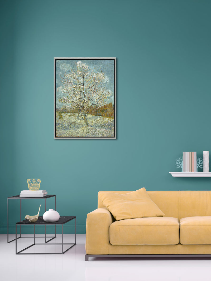 Silver Framed The Pink Peach Tree by Van Gogh