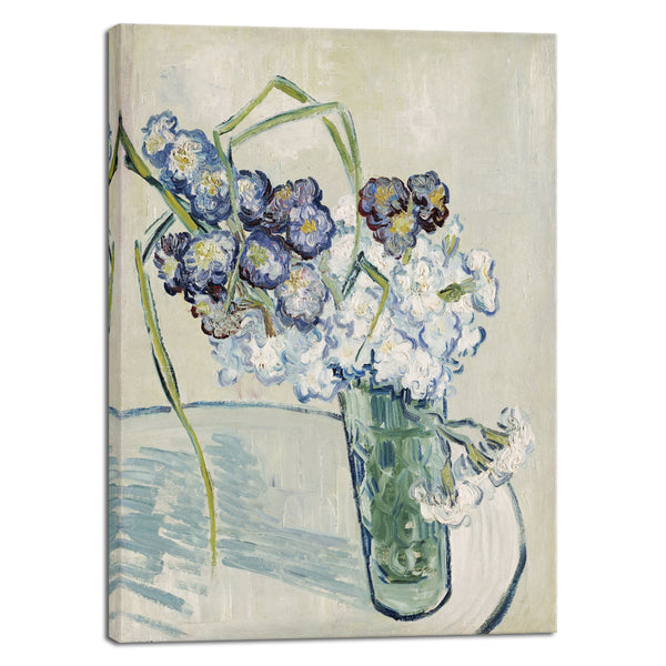 Glass with Carnations Canvas Prints Wall Art of Van Gogh