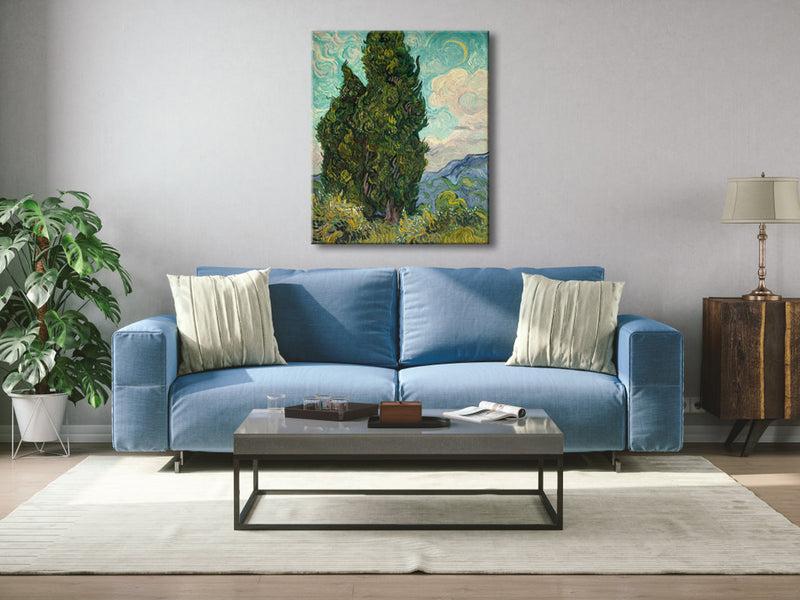 Cypresses Classic Canvas Prints Wall Art by Van Gogh