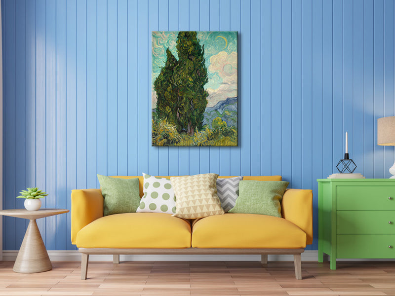 Cypresses Classic Canvas Prints Wall Art by Van Gogh