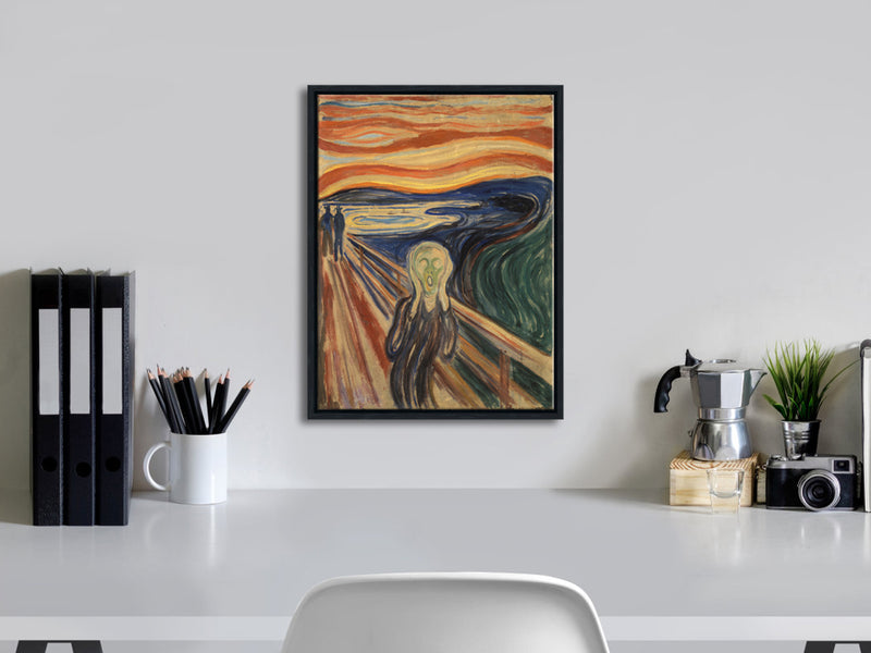 Black Framed Art The Scream by Edward Munch