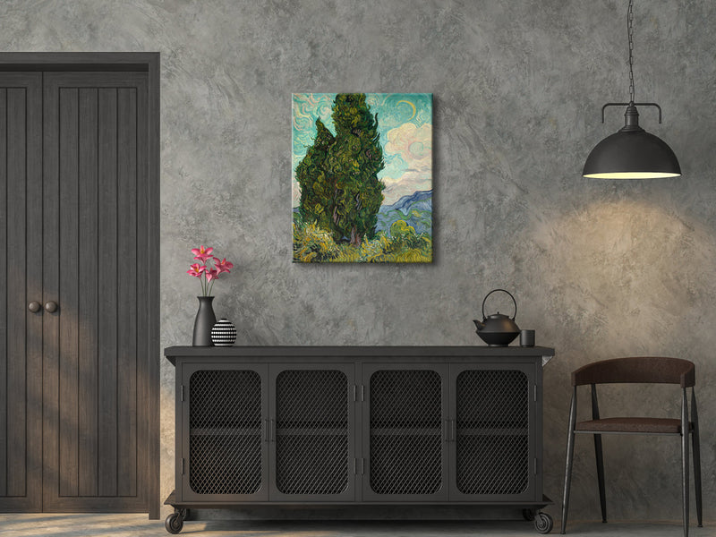 Cypresses Classic Canvas Prints Wall Art by Van Gogh