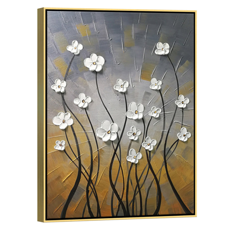 gold framed flower prints