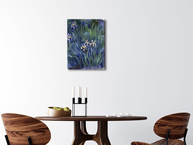 Canvas Print Wall Art Irises by Claude Monet