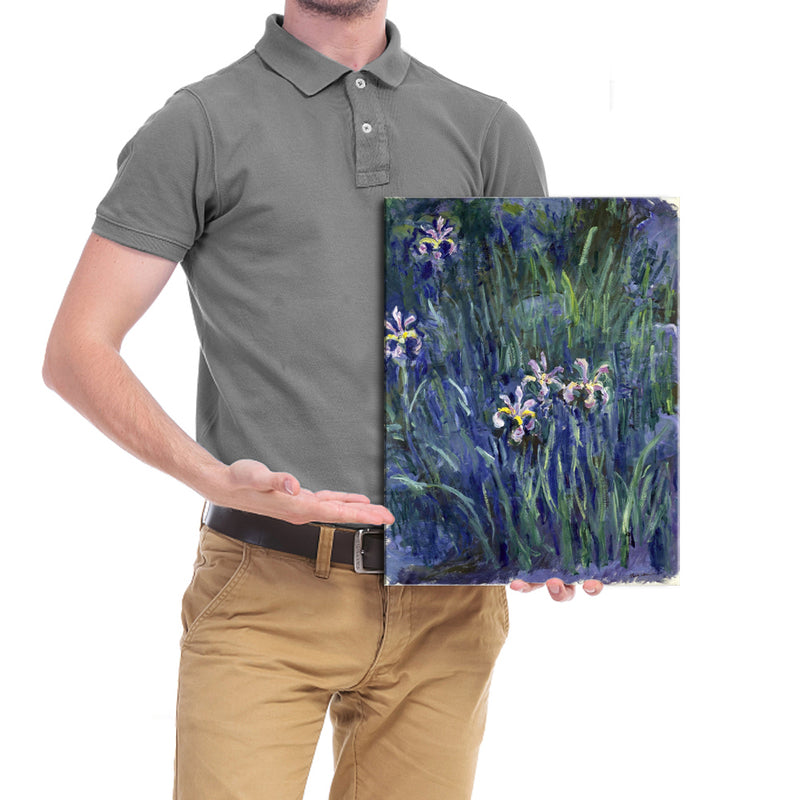 Canvas Print Wall Art Irises by Claude Monet