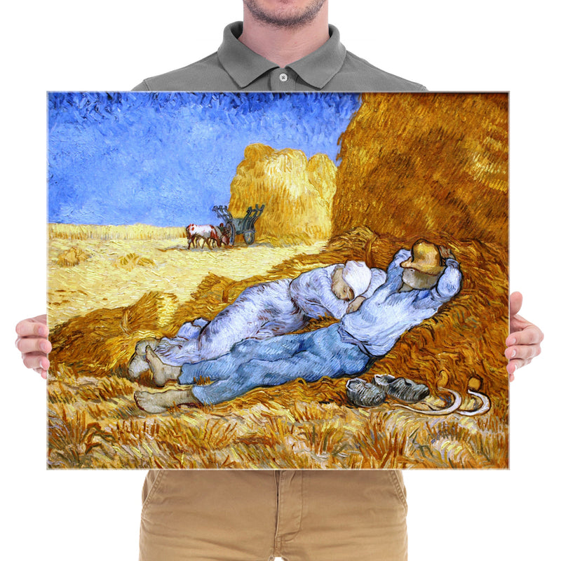 Noon-Classic Canvas Prints Wall Art by Vincent Van Gogh