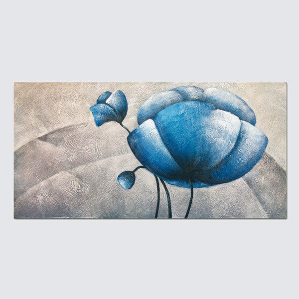 blue flower paintings