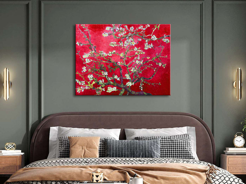 Red Almond Blossom Tree by Van Gogh